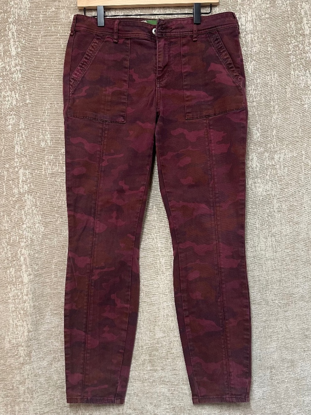 Anthropologie Women's Red Camo Pants - Size (29)